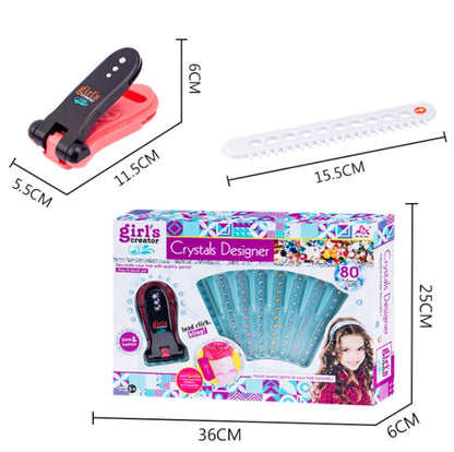 เด็กผู้หญิงแกล้งเล่นของเล่นสติ๊กเกอร์เพชรชิ้นเครื่องตอกตะปู, Nailing Machine
