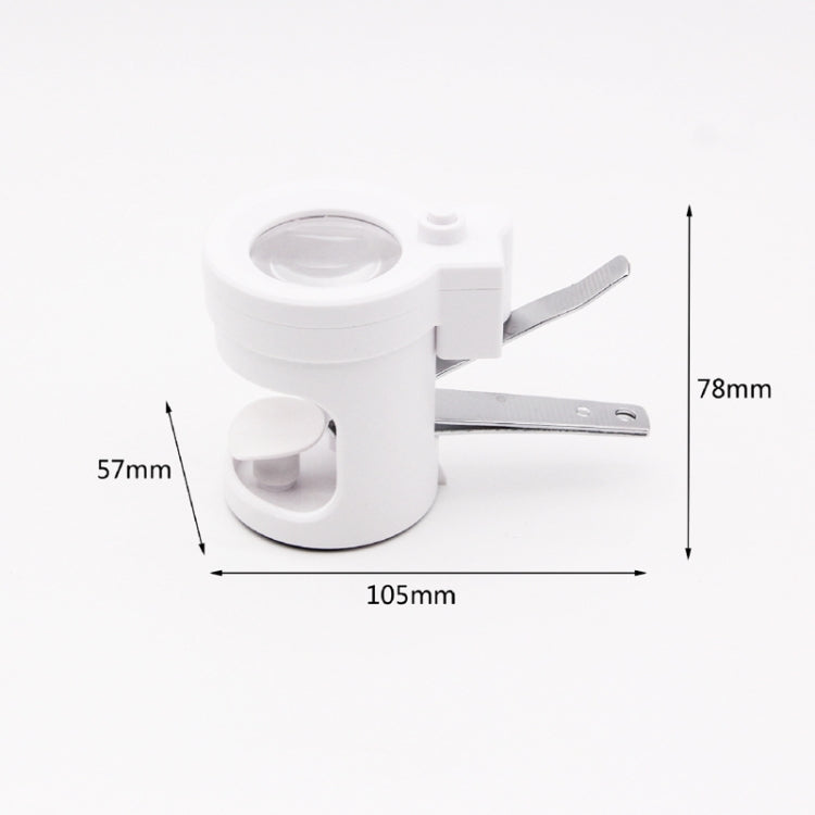 ถอดออกได้ด้วยไฟ LED HD 3.5 เท่ากรรไกรตัดเล็บคนแก่แว่นขยาย