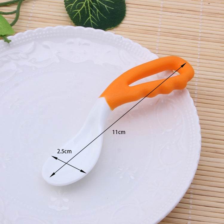 2 PCS เด็กช้อนโค้งกินช้อนเด็ก Pacifier ช้อนป้อนอาหาร Solid อุปกรณ์ช้อนโค้งชุดอาหารเด็ก, Curved Spoon