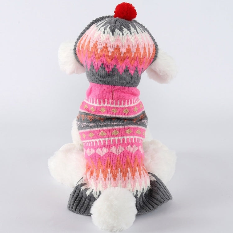 สัตว์เลี้ยงคริสต์มาสเครื่องแต่งกายเสื้อกันหนาว Hooded Ball Snowflake เครื่องแต่งกาย, XXS, XS, S, M, L