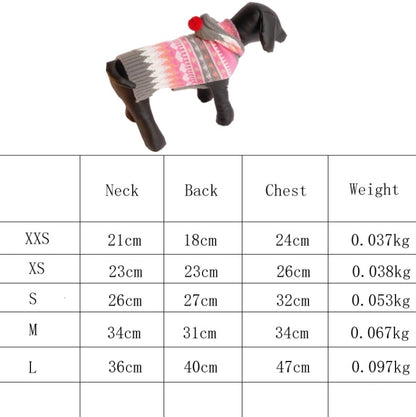 สัตว์เลี้ยงคริสต์มาสเครื่องแต่งกายเสื้อกันหนาว Hooded Ball Snowflake เครื่องแต่งกาย, XXS, XS, S, M, L