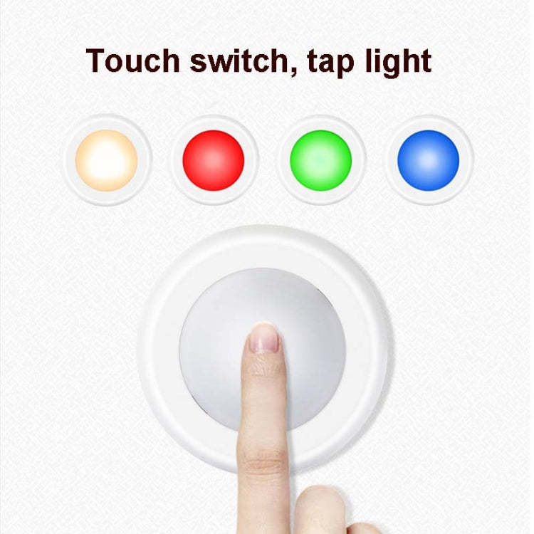 6 ชิ้น/เซ็ต 16 สี RGB LED Night Light Strobe บรรยากาศ Pat Light รีโมทคอนโทรลตู้ไฟ 2 รีโมทคอนโทรล