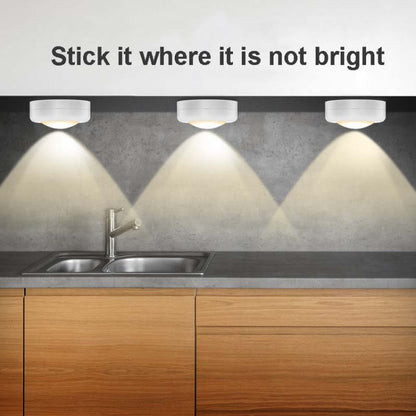 6 ชิ้น/เซ็ต 16 สี RGB LED Night Light Strobe บรรยากาศ Pat Light รีโมทคอนโทรลตู้ไฟ 2 รีโมทคอนโทรล