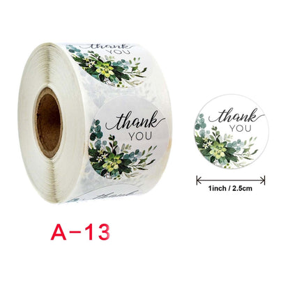10 ชิ้นม้วนดอกไม้ขอขอบคุณสติ๊กเกอร์วันเกิดพรรคตกแต่งงานแต่งงาน, A-13, A-14, A-15, A-16