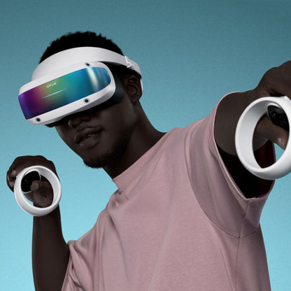 DPVR E4 PCVR หมวกกันน็อคสำหรับเล่นเกม 4K หัวจอแสดงผลแว่นตา VR, DPVR E4 VR Glasses