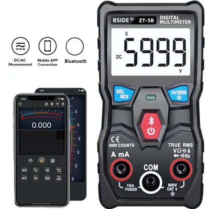 BSIDE ZT-5B สมาร์ทบลูทูธ 6000 คำมัลติมิเตอร์แบบดิจิตอลช่วงอัตโนมัติ, ZT-5B