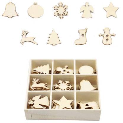 คริสต์มาสสร้างสรรค์ DIY ตกแต่งชุดของขวัญทำด้วยมือไม้ชิปจี้, JM02027, JM02028, JM02029, JM02030, JM02031, JM02032, JM02033, JM02034, JM02035, JM02036, JM02037, JM02038, JM02039, JM02040, JM02041