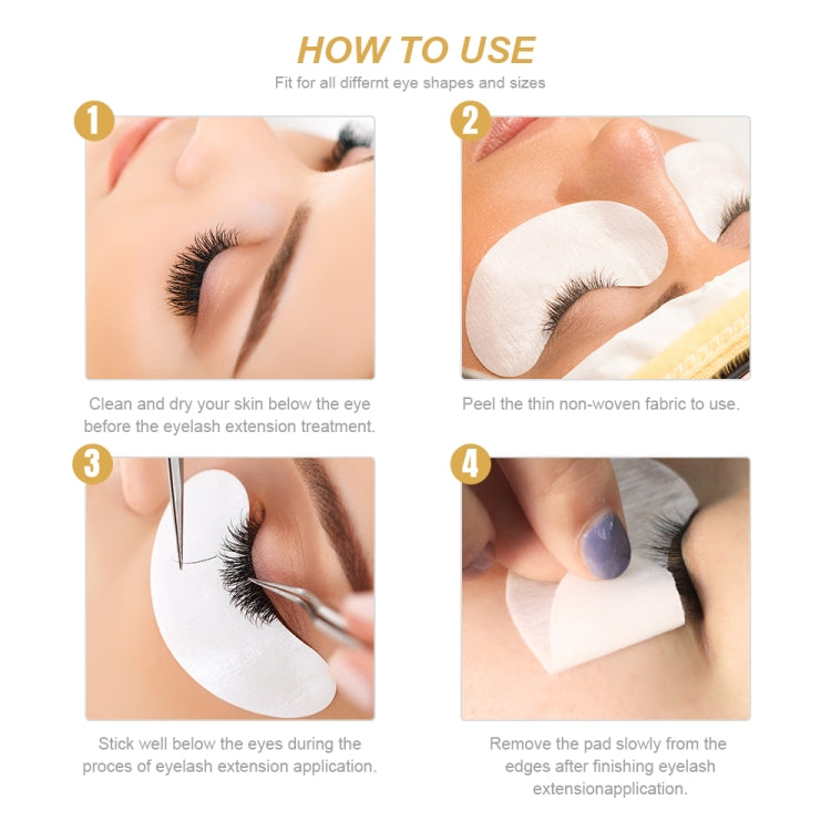 กระดาษแพทช์ขนตาภายใต้แผ่นรองตา Lash Eyelash EXTENSION กระดาษแพทช์เคล็ดลับ Eye สติกเกอร์ Wraps Make Up Tools