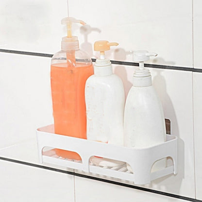 ชั้นเก็บถ้วยดูดอันทรงพลัง ชั้นเก็บอุปกรณ์อาบน้ำในห้องน้ำ, Toiletries Storage Rack