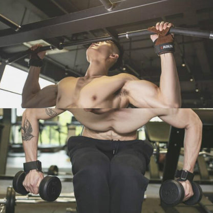 EADEN ถุงมือบูสเตอร์แบบดึงแถบแนวนอนเข็มขัดช่วยข้อมือกันลื่น Fitness Bracer, S, M
