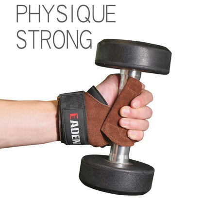 EADEN ถุงมือบูสเตอร์แบบดึงแถบแนวนอนเข็มขัดช่วยข้อมือกันลื่น Fitness Bracer, S, M
