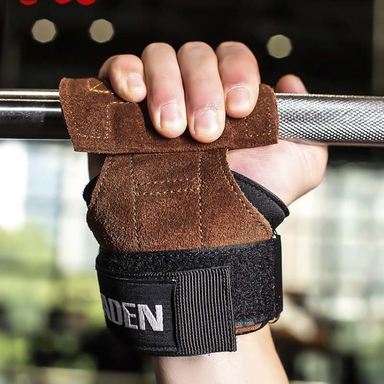 EADEN ถุงมือบูสเตอร์แบบดึงแถบแนวนอนเข็มขัดช่วยข้อมือกันลื่น Fitness Bracer, S, M