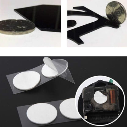 3 ชิ้นอะคริลิ 3D นาฬิกาแขวน DIY ห้องนั่งเล่นผนังห้องนอนตกแต่งพื้นหลัง