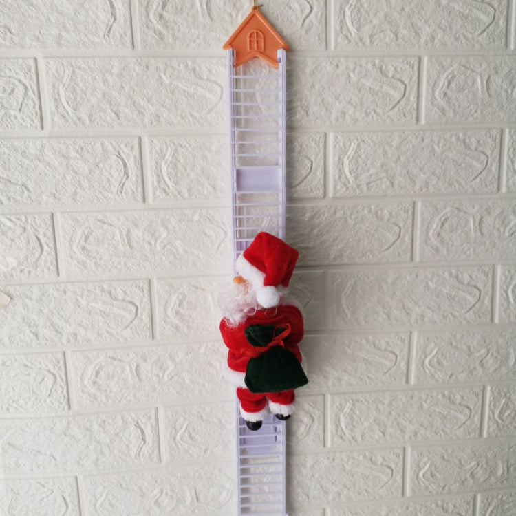 ไฟฟ้าซานตาคลอสของเล่นคริสต์มาสเด็กของขวัญตกแต่ง, Double Ladder C, Ladder A House, Climbing Beads, Red Ladder