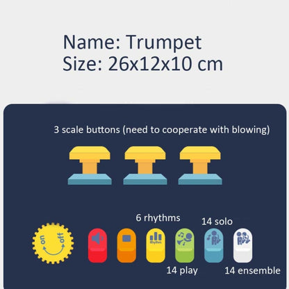 เด็กการศึกษาปฐมวัยเล่นปริศนาจำลองเครื่องดนตรี, 6806 Trumpet-Red, 6806 Trumpet-Blue, 6807 Clarinet-Red, 6807 Clarinet-White, 6805 Saxophone-Red, 6805 Saxophone-Green
