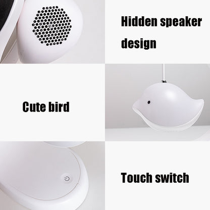นกลำโพงไฟกลางคืนห้องนอนโคมไฟตั้งโต๊ะเพลงข้างเตียง, Basic, Bluetooth