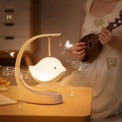 นกลำโพงไฟกลางคืนห้องนอนโคมไฟตั้งโต๊ะเพลงข้างเตียง, Basic, Bluetooth