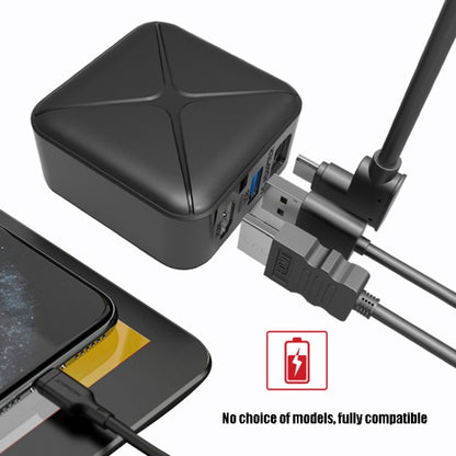 การฉายภาพมัลติฟังก์ชั่นและการชาร์จไฟฐานอะแดปเตอร์ AC รองรับ Android/PC/Lite สำหรับสวิตช์, Black+US Plug, Black+EU Plug, Black+UK Plug