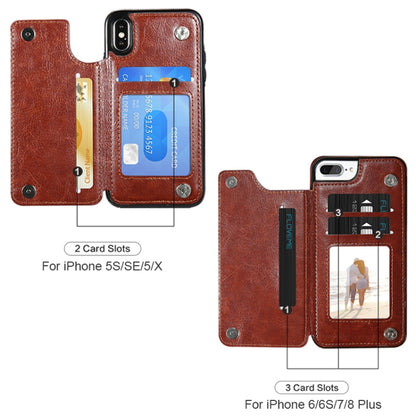 สำหรับ iPhone XR Retro PU เคสหนังผู้ถือบัตรหลายเคสโทรศัพท์, For iPhone XR