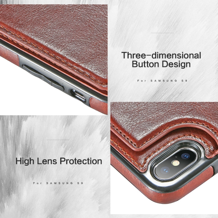 สำหรับ iPhone XS Max Retro PU หนังกรณีผู้ถือบัตรหลายกรณีโทรศัพท์, For iPhone XS Max