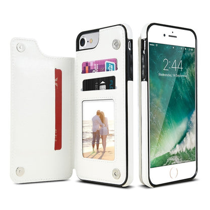 เคสหนัง Retro PU ซองใส่บัตรหลายใบสำหรับ iPhone 6 Plus และ 6s Plus, iPhone 6 Plus, v