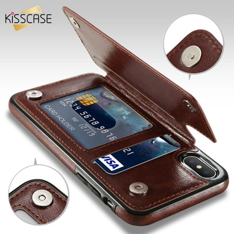 เคสหนัง Retro PU ซองใส่บัตรหลายใบสำหรับ iPhone 6 Plus และ 6s Plus, iPhone 6 Plus, v
