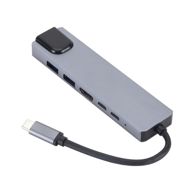 6 in 1 USB3.1 Type-C ถึง HDMI + RJ45 Docking Station สำหรับ Nintendo Type-C Docking Station, 6 in 1