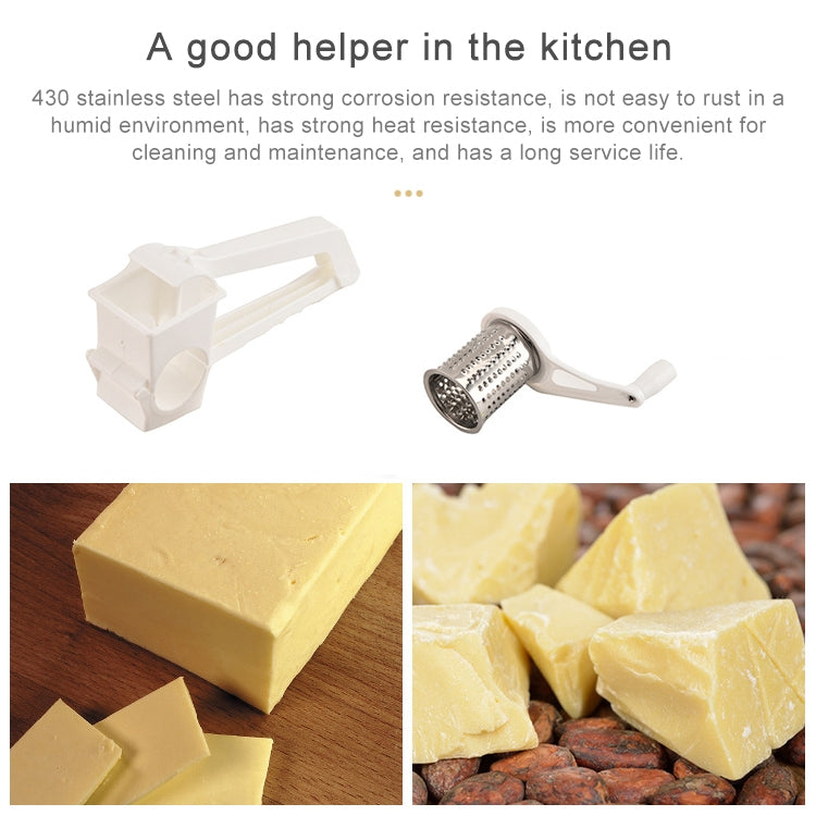 เครื่องขูดโรตารี่แบบมือหมุนชีส เครื่องขูดอเนกประสงค์พลาสติก, Hand-Cranked Grater
