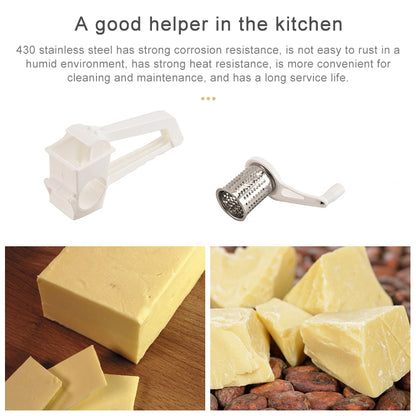 เครื่องขูดโรตารี่แบบมือหมุนชีส เครื่องขูดอเนกประสงค์พลาสติก, Hand-Cranked Grater