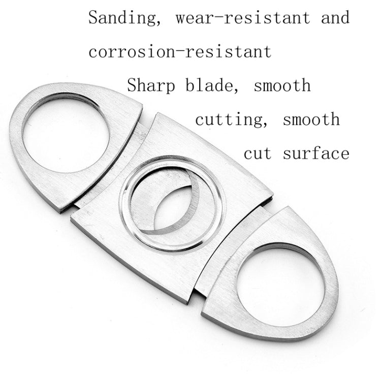กรรไกรซิการ์สแตนเลสอุปกรณ์สูบบุหรี่เครื่องมือตัดกรรไกรซิการ์โลหะ, Cigar Scissors