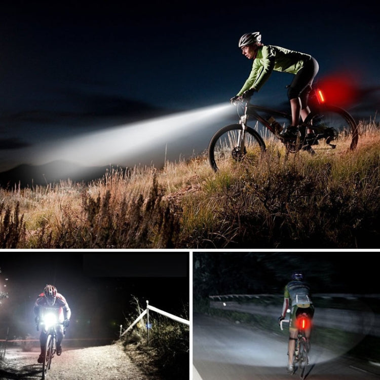 ไฟจักรยาน USB ไฟเตือนจักรยานเสือภูเขาแบบชาร์จไฟได้, Front Light + Tail Light