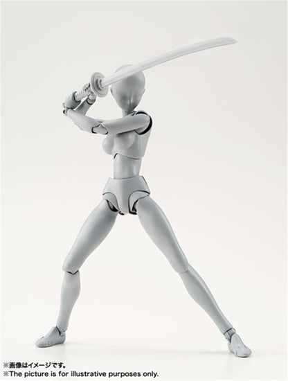 Figuarts Body Body-Chan Body-Kun สีเทา Ver สีดำ PVC Action Figure ของเล่นสะสม