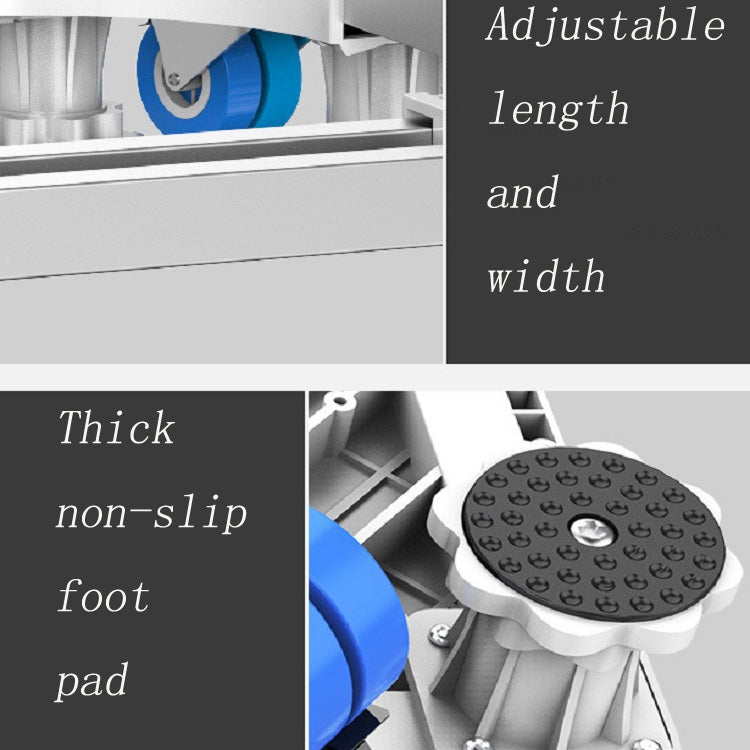 ขายึดตู้เย็นสแตนเลสแบบปรับได้ขายึดฐานเครื่องซักผ้า, Single Tube 4 Legs, Single Tube 4 Wheels, Double Tubes 4 Wheels + 4 Legs, Double Tubes 4 Wheels + 8 Legs, Double Tubes 8 Wheels + 4 Legs, Double Tube 12 Feet