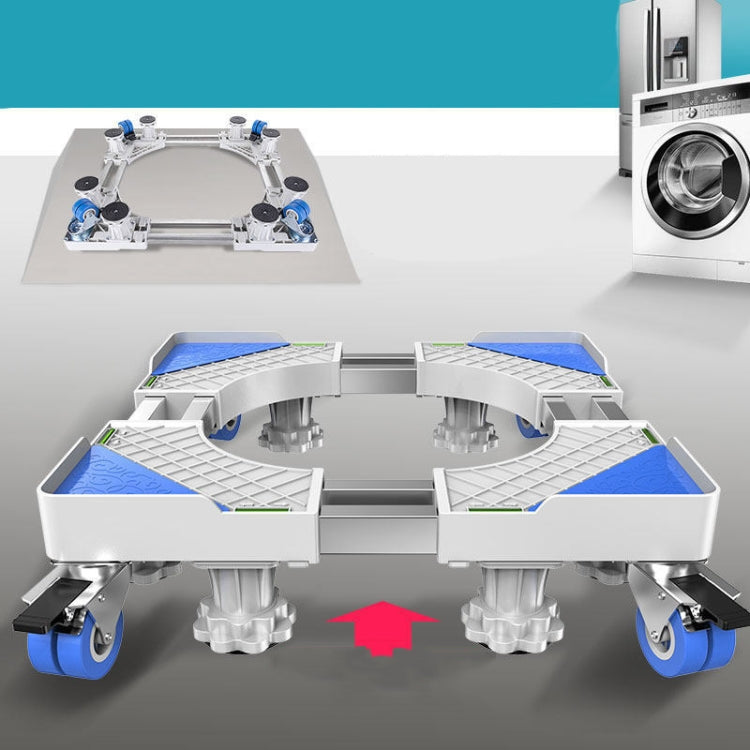 ขายึดตู้เย็นสแตนเลสแบบปรับได้ขายึดฐานเครื่องซักผ้า, Single Tube 4 Legs, Single Tube 4 Wheels, Double Tubes 4 Wheels + 4 Legs, Double Tubes 4 Wheels + 8 Legs, Double Tubes 8 Wheels + 4 Legs, Double Tube 12 Feet