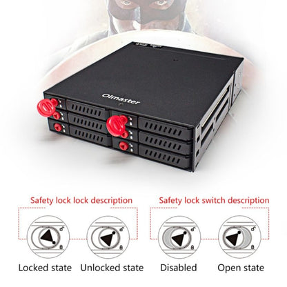 OImaster MR-6601 กล่องฮาร์ดดิสก์ออปติคัลไดรฟ์ 6 ช่อง, MR-6601