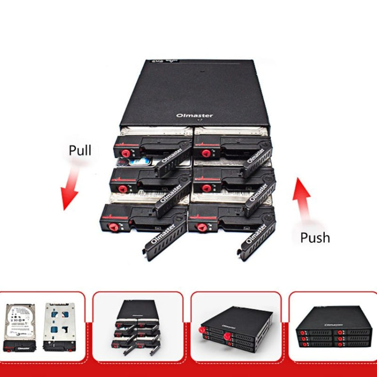 OImaster MR-6601 กล่องฮาร์ดดิสก์ออปติคัลไดรฟ์ 6 ช่อง, MR-6601