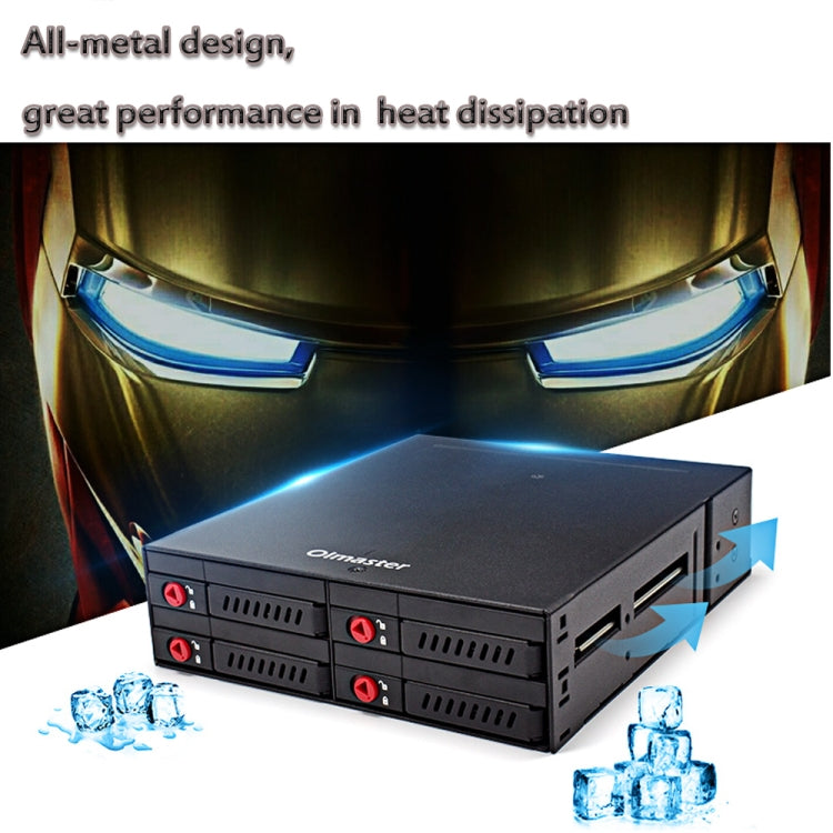 OImaster MR-6401 กล่องฮาร์ดดิสก์ออปติคัลไดรฟ์ในตัวแชสซีสี่ช่อง, MR-6401