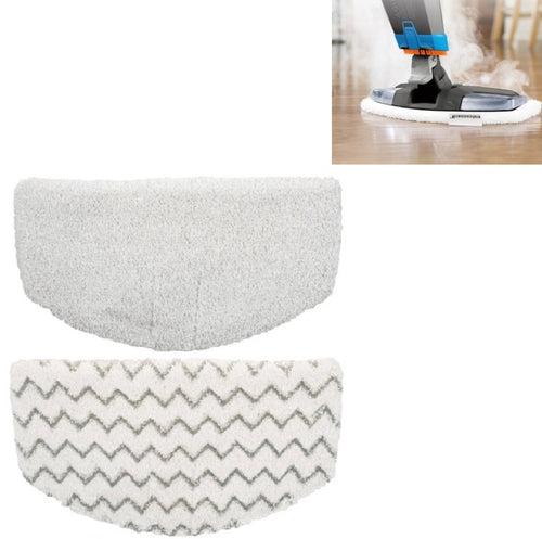 อุปกรณ์เสริมผ้าคลุมผ้า Steam Mop สำหรับ Bissell 1940/1440, 1 Stripe+1 White, Single Stripe, Single White