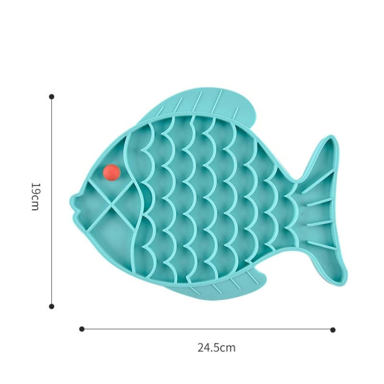 2 PCS สัตว์เลี้ยงแมวและสุนัขซิลิโคนอาหารช้า Anti-choke Bowl, Fish Type, Claw Type, Flower Type