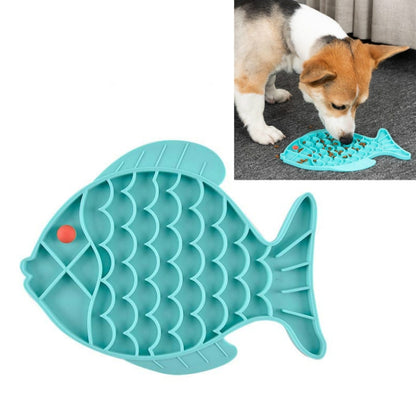 2 PCS สัตว์เลี้ยงแมวและสุนัขซิลิโคนอาหารช้า Anti-choke Bowl, Fish Type, Claw Type, Flower Type