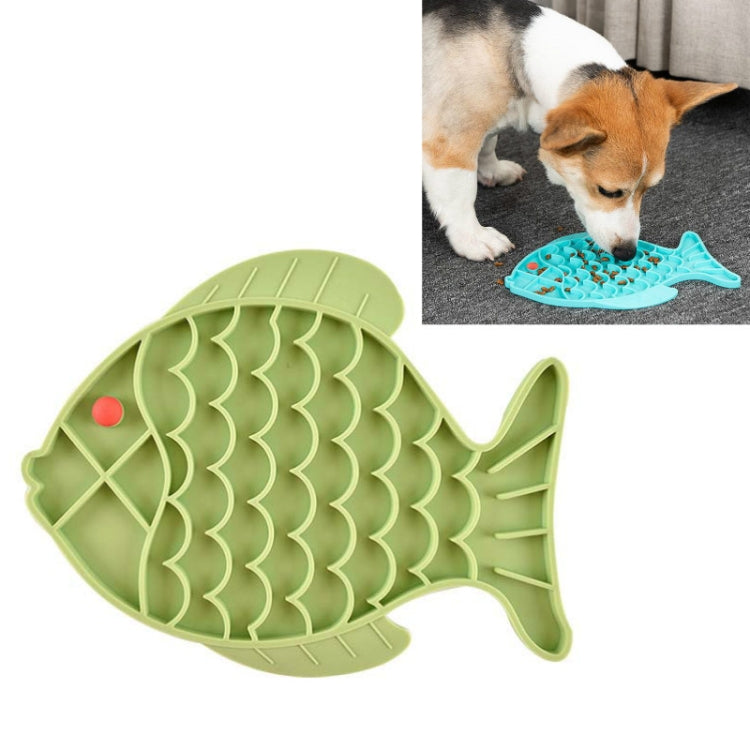 2 PCS สัตว์เลี้ยงแมวและสุนัขซิลิโคนอาหารช้า Anti-choke Bowl, Fish Type, Claw Type, Flower Type