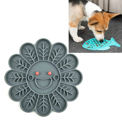 2 PCS สัตว์เลี้ยงแมวและสุนัขซิลิโคนอาหารช้า Anti-choke Bowl, Fish Type, Claw Type, Flower Type