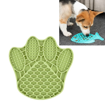2 PCS สัตว์เลี้ยงแมวและสุนัขซิลิโคนอาหารช้า Anti-choke Bowl, Fish Type, Claw Type, Flower Type