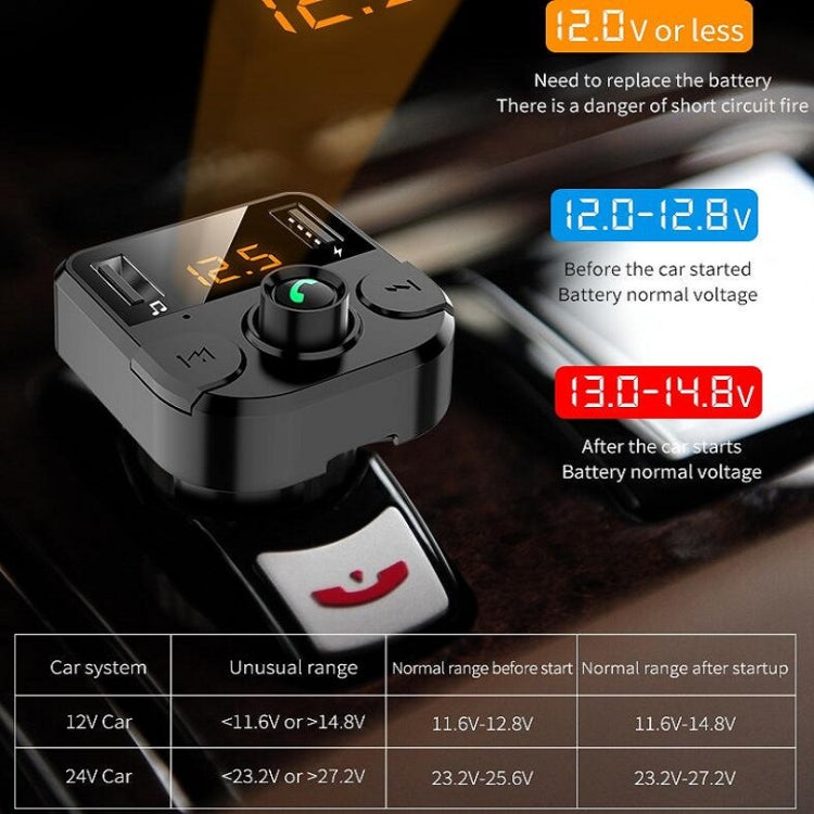 BT36B รถบลูทูธ MP3 เครื่องเล่นเพลงเครื่องส่งสัญญาณ FM ในรถยนต์โทรศัพท์แฮนด์ฟรี, BT36B