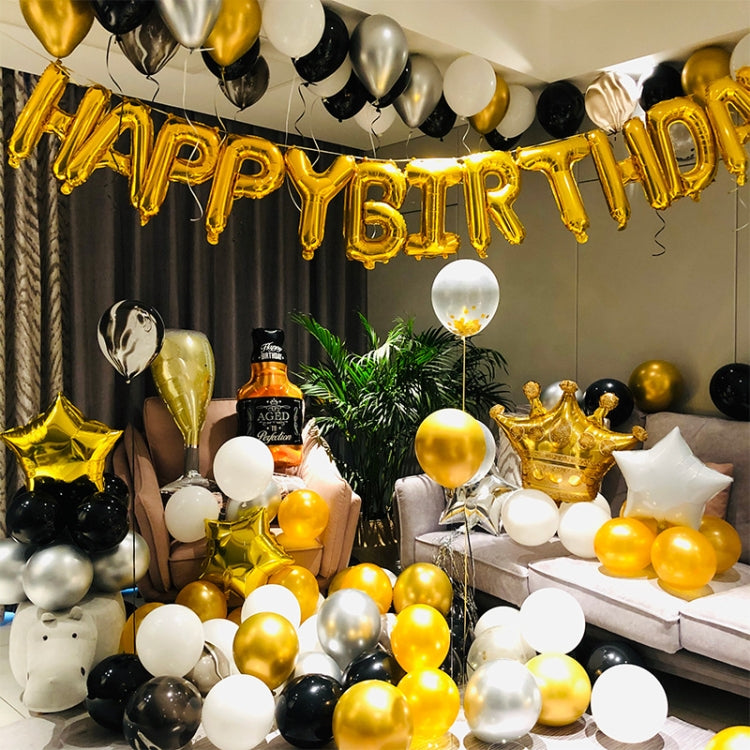 Happy Birthday Girl Boy อลูมิเนียมฟิล์มบอลลูนฉากตกแต่งชุดพื้นหลังตกแต่งผู้ใหญ่อุปกรณ์ตกแต่ง Party