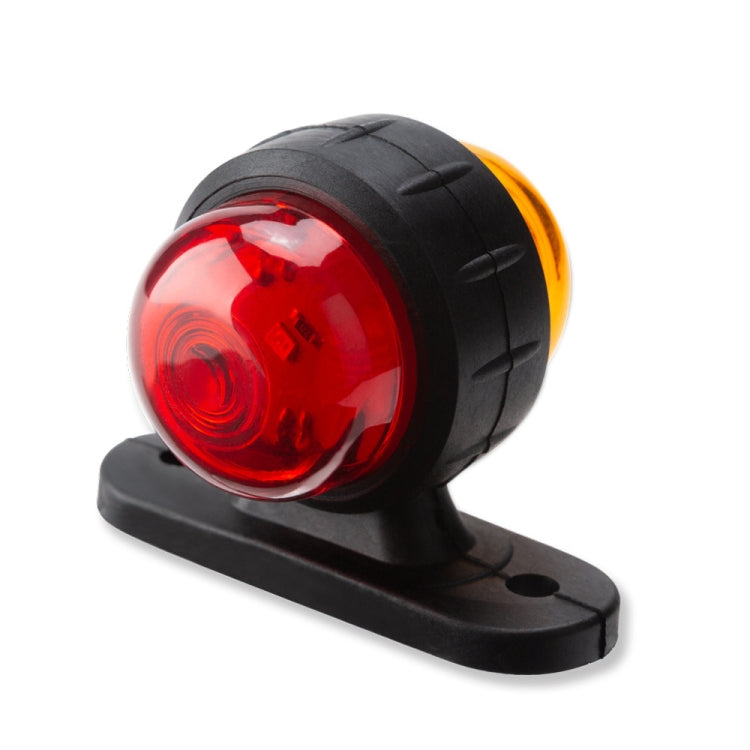 2 ชิ้น R9 12-24 โวลต์ 2 LEDs 2000-4000 พันสองด้านเอวแสงรถบรรทุกแสงด้านข้างรถบรรทุกสินค้าการปรับเปลี่ยนสองสีด้านข้างไฟท้าย, 2 PCS R9