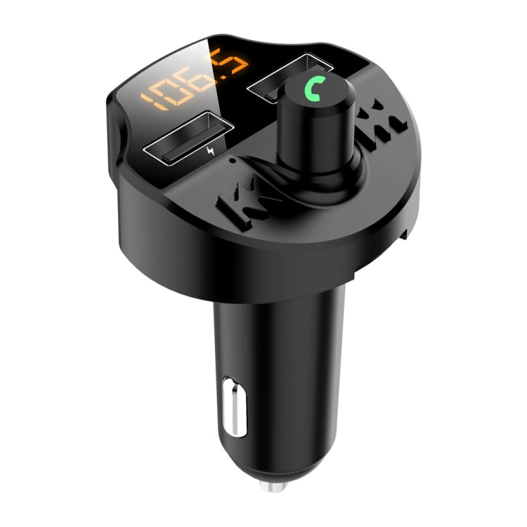 T66 รถ Bluetooth Car Charger ไฟแช็ก MP3 Player แฮนด์ฟรีเครื่องส่งสัญญาณ FM ในรถยนต์, T66