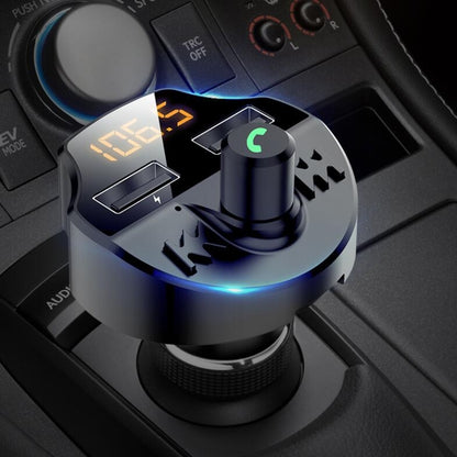 T66 รถ Bluetooth Car Charger ไฟแช็ก MP3 Player แฮนด์ฟรีเครื่องส่งสัญญาณ FM ในรถยนต์, T66