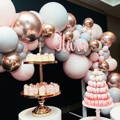 งานแต่งงานบอลลูนตกแต่งแพคเกจ Macaron บอลลูนชุดวันเกิดห้องจัดงานแต่งงานตกแต่งงานแต่งงาน, Macaron Latex Balloon