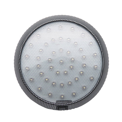 12V 46 LED ไฟหลังคา Camper Van Caravan Motor Home เรือ แสงสีขาวพร้อมสวิตช์เปิด / ปิด, 46 LEDs
